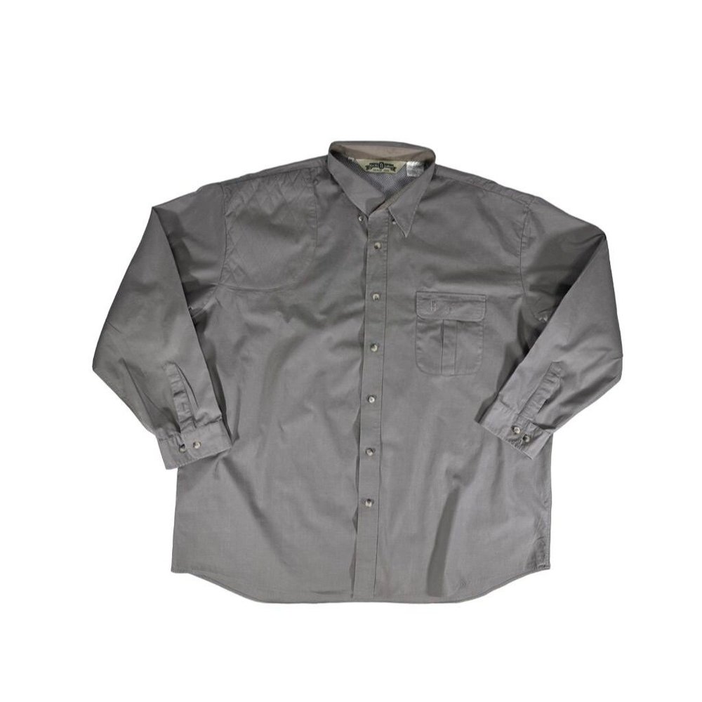 BOB ALLEN Long Sleeve Button Down Shooting Shirt Mens 2XL